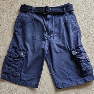 Boys English Laundry Navy Blue Cargo Shorts 12
